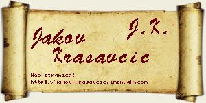 Jakov Krasavčić vizit kartica